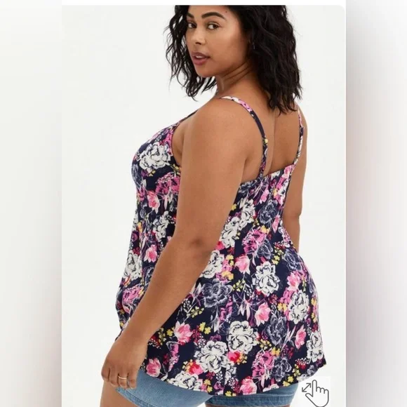 Torrid Fit & Flare Rayon Slub Button-Front Cami 5/5X/28 - Picture 3 of 8